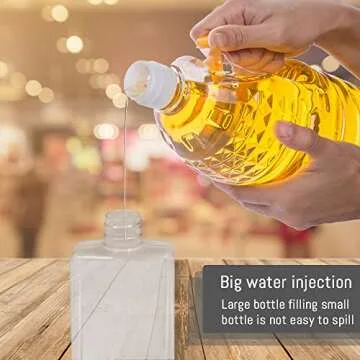 LELE LIFE 4Pcs Portable Oil Dispenser Bottles for Outdoor Use