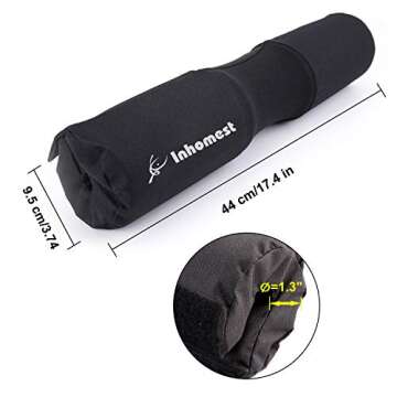 Inhomest Barbell Pad Squat Pad for Squats Hip Thrusts Lunges Glute - Neck & Shoulder Protective Pad ...