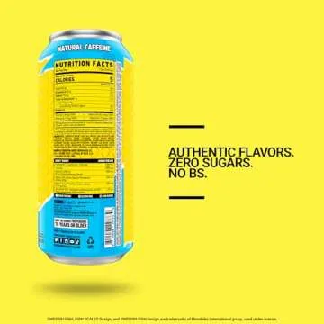 GHOST Energy Drink - 12-Pack, Swedish Fish, 16oz Cans - Energy & Focus & No Artificial Colors - 200mg of Natural Caffeine, L-Carnitine & Taurine - Gluten-Free & Vegan