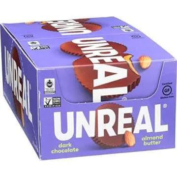 Unreal Dark Chocolate Almond Butter Cups - Healthy Indulgence