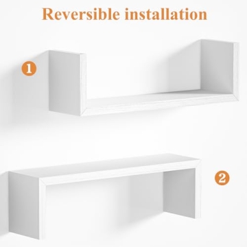 Floating Wall Shelves Set of 5 - Stylish Decor