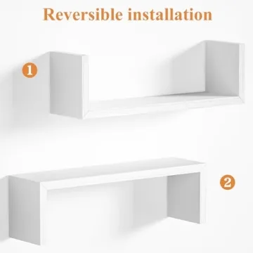 Floating Wall Shelves Set of 5 - Stylish Decor