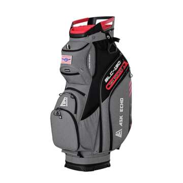 ASK ECHO 2024 SLC-130 Golf Cart Bag with 15 Way Full Length Dividers Top, Premium Soundless Golf Car...