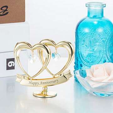 Matashi Double Heart Sculpture - Unique Gift for Her