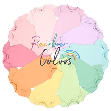 HonestBaby Organic Cotton Onesies 10-Pack for Infants