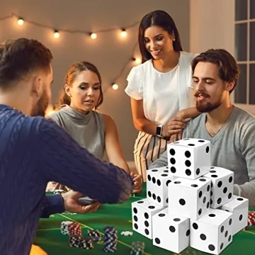 Jexine 15 Pcs Dice Boxes for Casino Party Decor