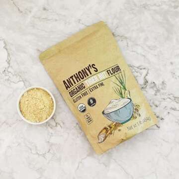 Anthony's Organic Tiger Nut Flour, 1 lb, Gluten Free, Non GMO, Paleo Friendly