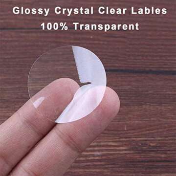 Mr-Label 2" Glossy Clear Round Labels for Laser Printers