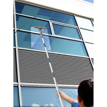 Extendable Window Squeegee with Spray, 3 in 1 Window Squeegee Cleaner, 76'' Window Cleaning Equipment Kit for Indoor/Outdoor High Window(2 PAD)[2022 Upgrade]