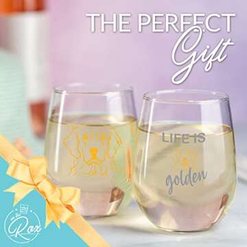 Golden Retriever Wine Glasses - Perfect Gifts for Dog Lovers