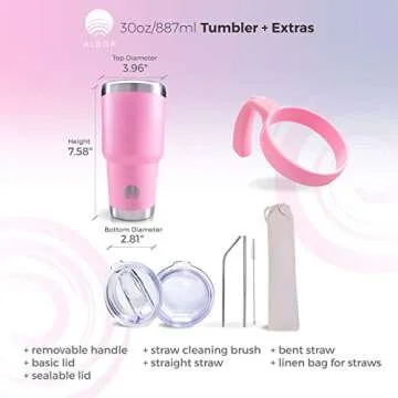 ALBOR 30 oz Insulated Tumbler - Durable & Stylish Travel Mug