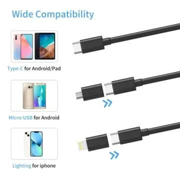 Endoscope Camera with Light,1080P HD Borescope with 6 LED Lights 9.8FT Semi-Rigid Snake Camera with Light, IP67 Waterproof Inspection Camera with Light Compatible for Android iPhone iPad