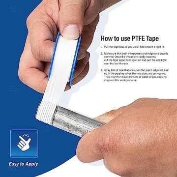 Supply Giant I33 PTFE Thread Seal Tape - 10 Pack for Plumbing Projects