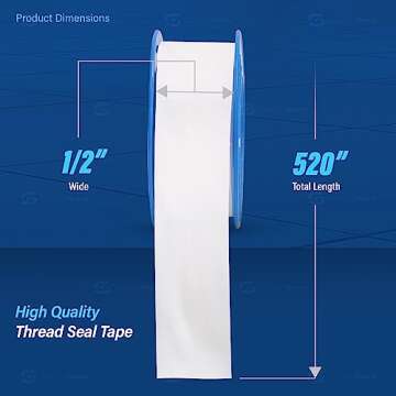 Supply Giant PTFE Thread Seal Tape for Reliable Plumbing