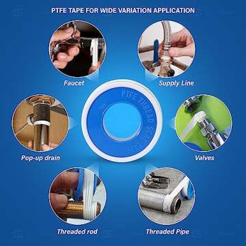Supply Giant PTFE Thread Seal Tape for Reliable Plumbing