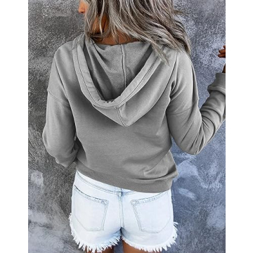 Trendy Oversized Cropped Hoodie for Women - EFAN