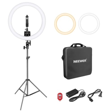 Neewer APP Control 16-inch LED Ring Light - Ideal for Beauty and Content Creators