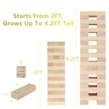 Aivalas Giant Timber Blocks Games for All Ages Fun