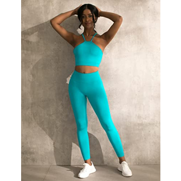 CELER Women's Tummy Control Seamless Scrunch Butt Leggings