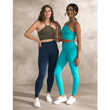 CELER Women's Tummy Control Seamless Scrunch Butt Leggings