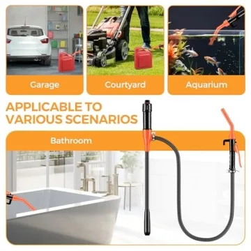 Kiweoci Portable Fuel Transfer Pump with Adjustable Flow Control