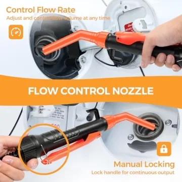 Kiweoci Portable Fuel Transfer Pump with Adjustable Flow Control