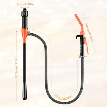 Kiweoci Portable Fuel Transfer Pump with Adjustable Flow Control