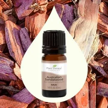 Plant Therapy Australian Sandalwood Essential Oil 100% Pure, Undiluted, Natural Aromatherapy for Diffusion and Body Care, Therapeutic Grade 5 mL (1/6 oz)