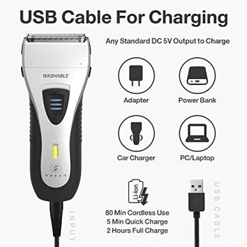 YASUN Electric Razor for Men with Pop-up Trimmer - YS5800