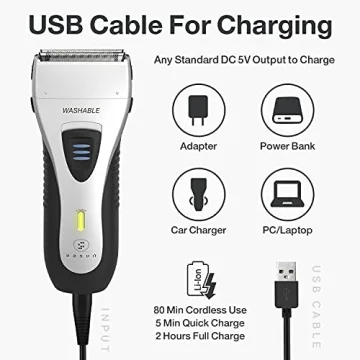 YASUN Electric Razor for Men with Pop-up Trimmer - YS5800