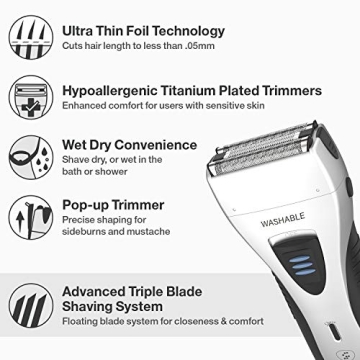 YASUN Electric Razor for Men with Pop-up Trimmer - YS5800
