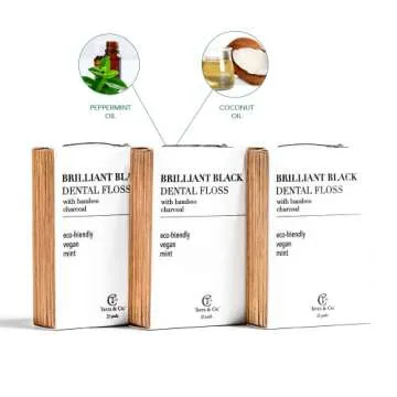 Brilliant Black Dental Floss - Eco-Friendly Dental Care