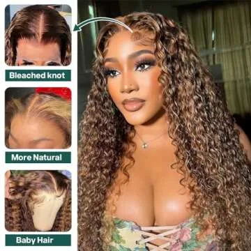 CYNOSURE Human Hair Lace Front Wig for Women 4/30