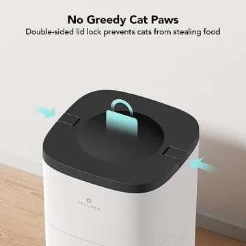 PETLIBRO Automatic Cat Feeder, Wi-Fi Automatic Cat Food Dispenser with Timer Interactive Voice Recorder, Auto Cat Feeder with 1-4 Meals Control Dry Food