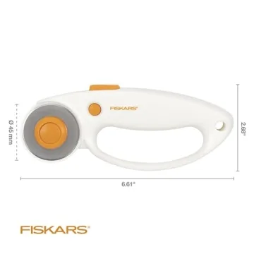 Fiskars 45mm Rotary Cutter for Precise Fabric Cutting