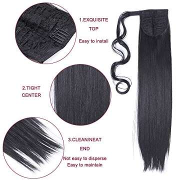 3 Pack 22 Inch Ponytail Extension for Versatile Styles