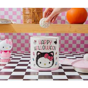 Silver Buffalo Sanrio Hello Kitty and Friends Featuring My Melody, Kuromi, and Pompompurin Rainbow Ombre Stainless Steel Tumbler with Handle and Straw, Fits in Standard Cup Holder, 40 Ounces