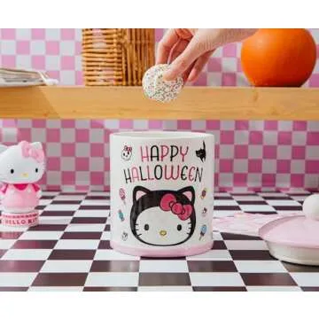 Silver Buffalo Sanrio Hello Kitty and Friends Featuring My Melody, Kuromi, and Pompompurin Rainbow Ombre Stainless Steel Tumbler with Handle and Straw, Fits in Standard Cup Holder, 40 Ounces