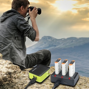 Newmowa NP-BX1 Battery & 3-Channel Charger for Sony Cameras