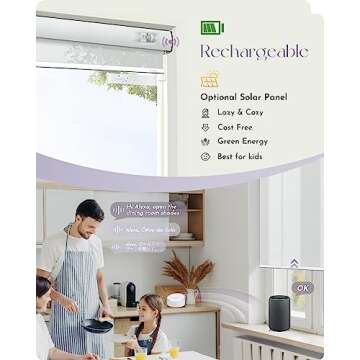 Graywind Motorized Light Filtering Shades with Smart Control