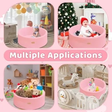 HARBOLLE Soft Memory Foam Baby Ball Pit for Toddlers