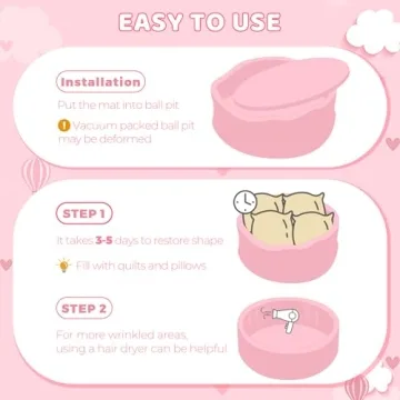 HARBOLLE Soft Memory Foam Baby Ball Pit for Toddlers