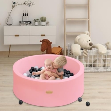 HARBOLLE Soft Memory Foam Baby Ball Pit for Toddlers