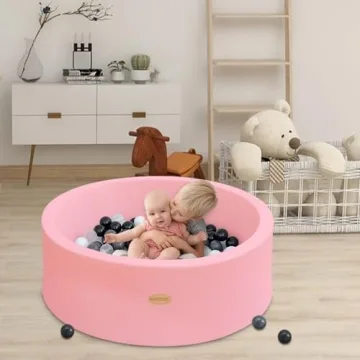 HARBOLLE Soft Memory Foam Baby Ball Pit for Toddlers