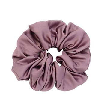 Chloven Jumbo Satin Scrunchies - 6 Elegant Hair Ties