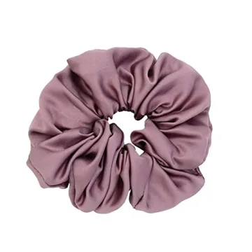 Chloven Jumbo Satin Scrunchies - 6 Elegant Hair Ties