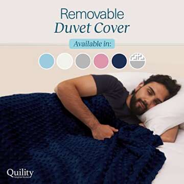 Quility 15 LB Cotton Weighted Blanket for Adults
