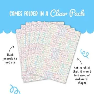 CENTRAL 23 White Wrapping Paper - Music Notes - 6 Gift Wrap Sheets With Tags - Music Lover - Recyclable Wrapping Paper - For Birthday Wedding Anniversary