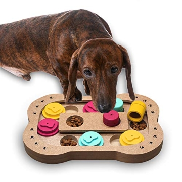 Interactive Andiker Shuffle Bone Puzzle Toy for Dogs