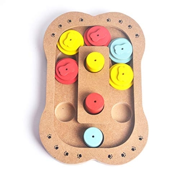 Interactive Andiker Shuffle Bone Puzzle Toy for Dogs